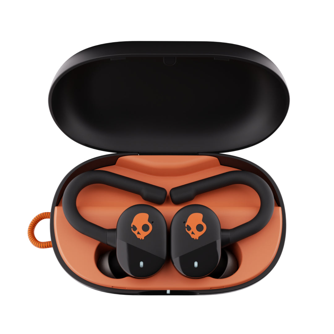 Skullcandy Push Play Active TWS In-Ear – Stereo, mit Ladecase, Schwarz/Orange, BT 5.3