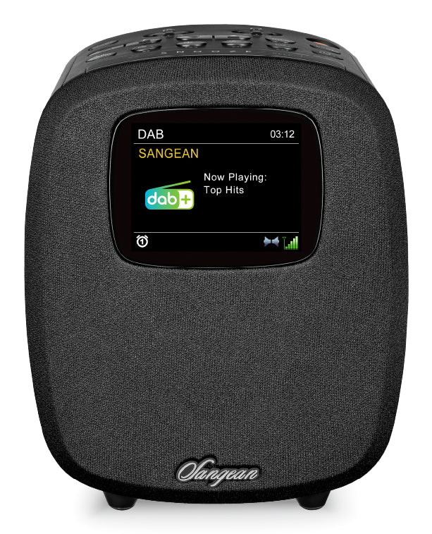 Sangean DCR-83 – Radiowecker DAB+/UKW, Bluetooth 5.0, 2 Weckzeiten – Schwarz