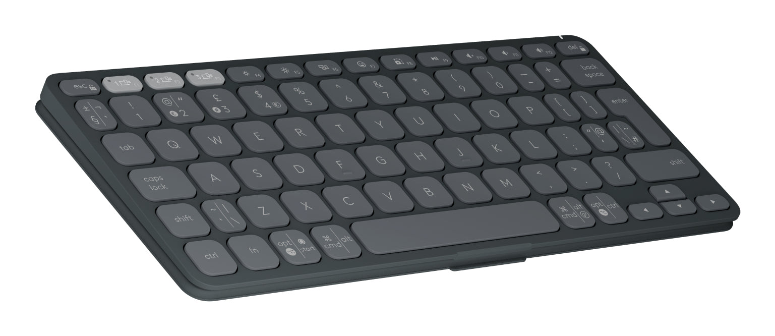 Logitech Keys-To-Go 2 – Tastatur, kabellos (Bluetooth), US-Layout (EN), Grau