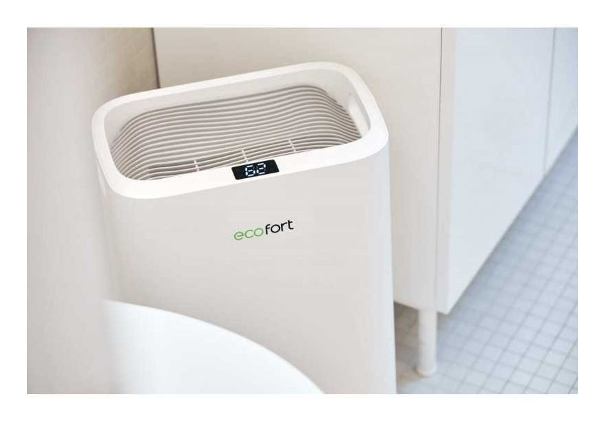 Ecofort Luftentfeuchter ecoQ DryAir 13L – 13 L/24 h, bis 30 m², Tank 2,3 l, Hygrostat
