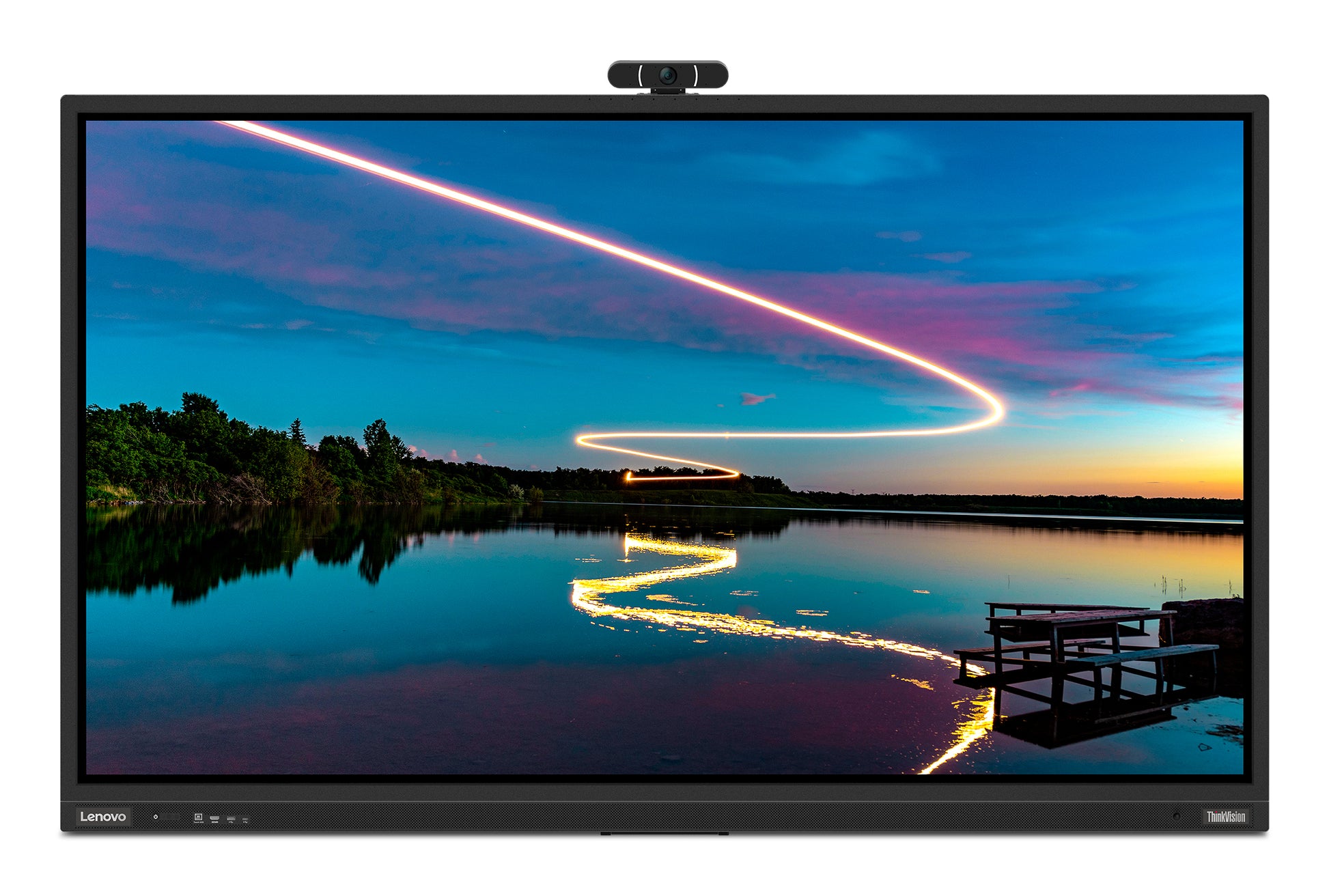 Lenovo ThinkVision T86 – 85,8" Touch, 3840 × 2160 (4K), VA, Webcam, LAN