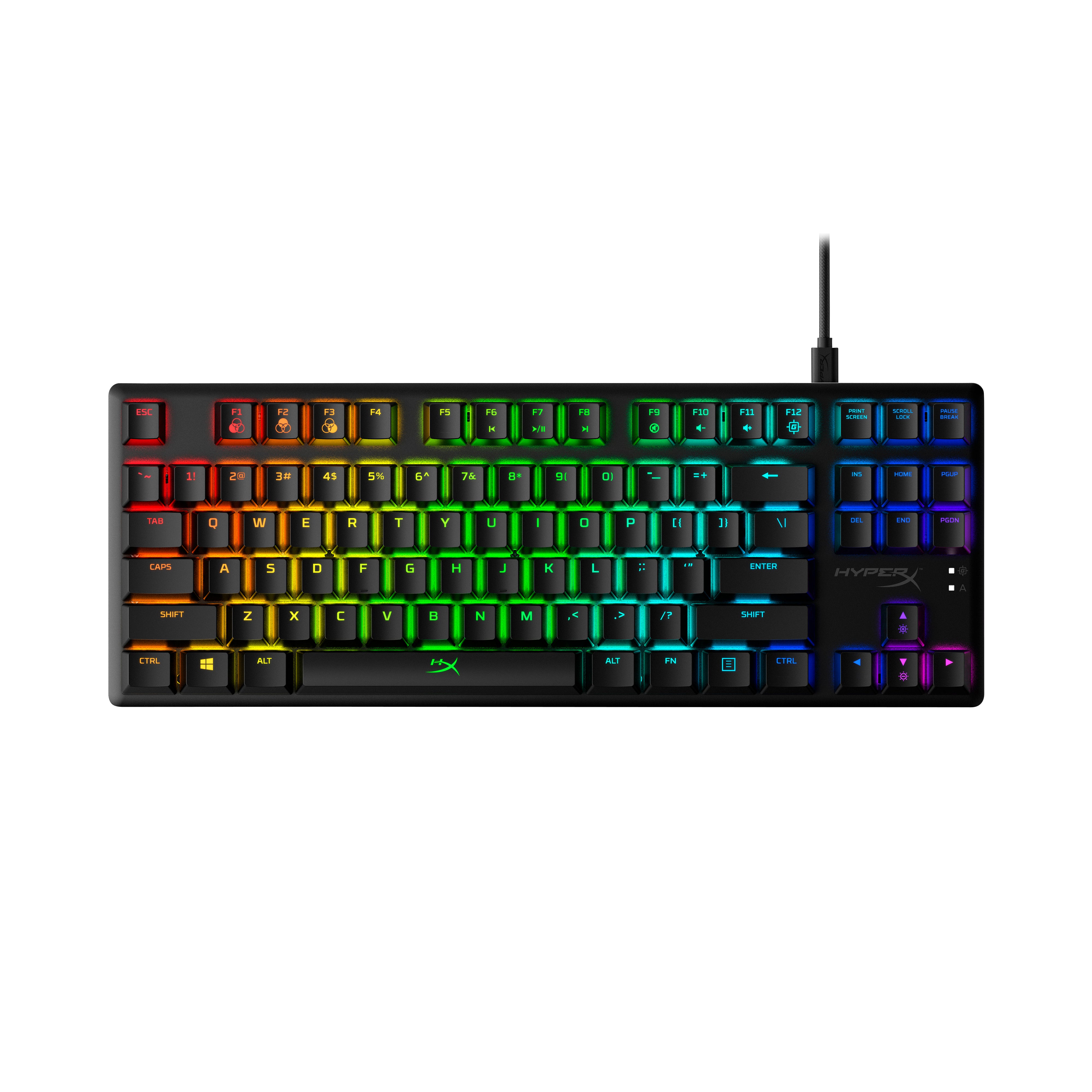 HyperX Alloy Origins Core – Gaming-Tastatur TKL – Mechanisch – Kabelgebunden, USB – RGB – Schwarz