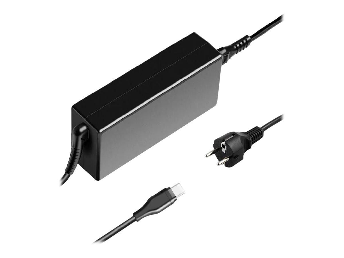 CoreParts USB-Wandladegerät 65 W – USB-C×1 – PD 3.0 – EU-Stecker (Typ C) – Schwarz