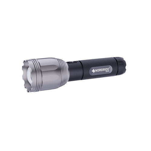 Nordride Taschenlampe Ranger – 1100 lm, 1000 m, IP65, USB-C Akku, 3 Stufen – Schwarz
