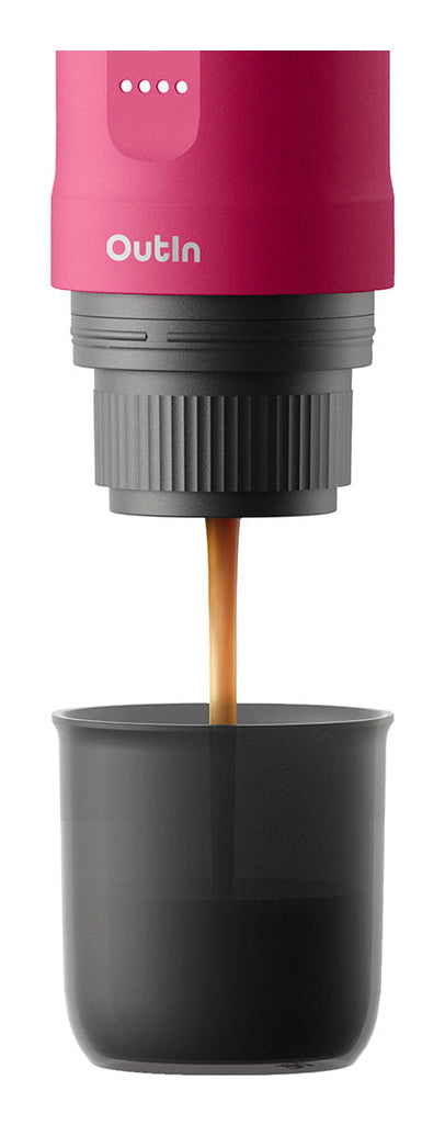 Outin Nano Espressomaschine (Siebträger) – 20 bar, 0,1 l, rot