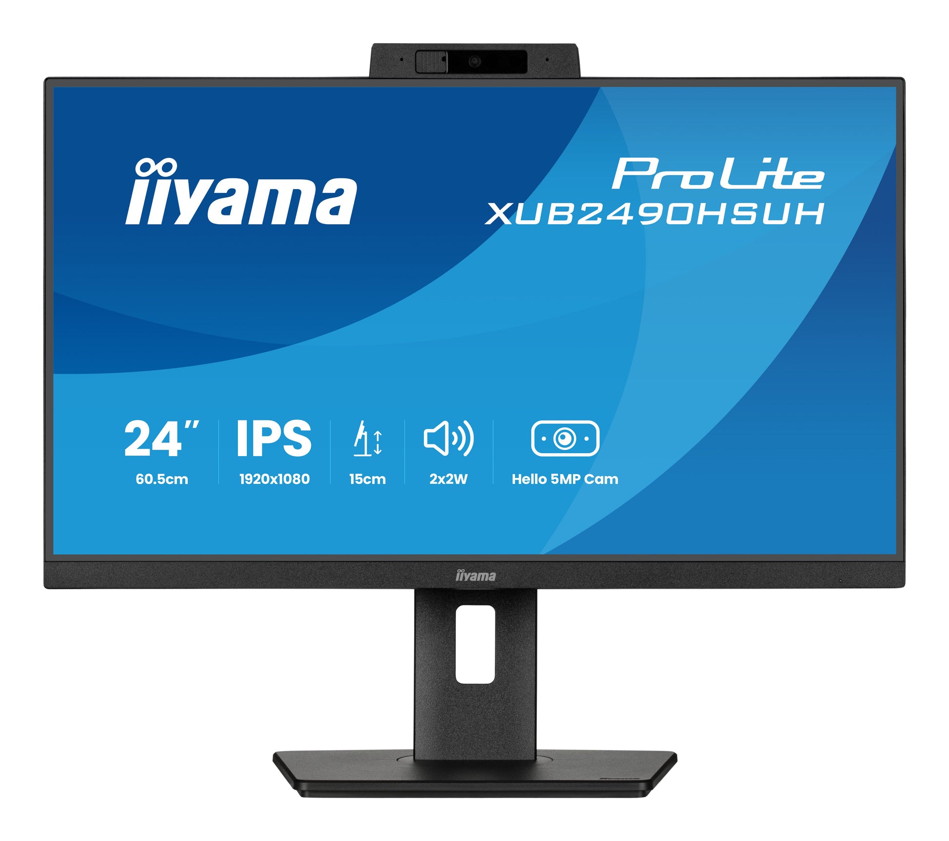 iiyama ProLite XUB2490HSUH-B2 – Monitor, 23,8", 1920 × 1080 (Full HD), IPS, 250 cd/m²