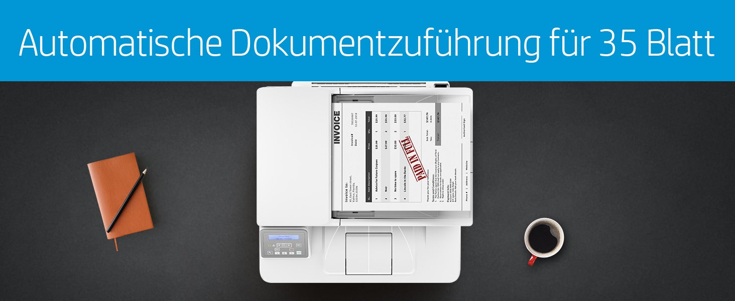 HP LaserJet Pro MFP M148dw – SW-Laser-Multifunktionsdrucker, A4, 3-in-1, Duplex, ADF, WLAN/LAN, AirPrint
