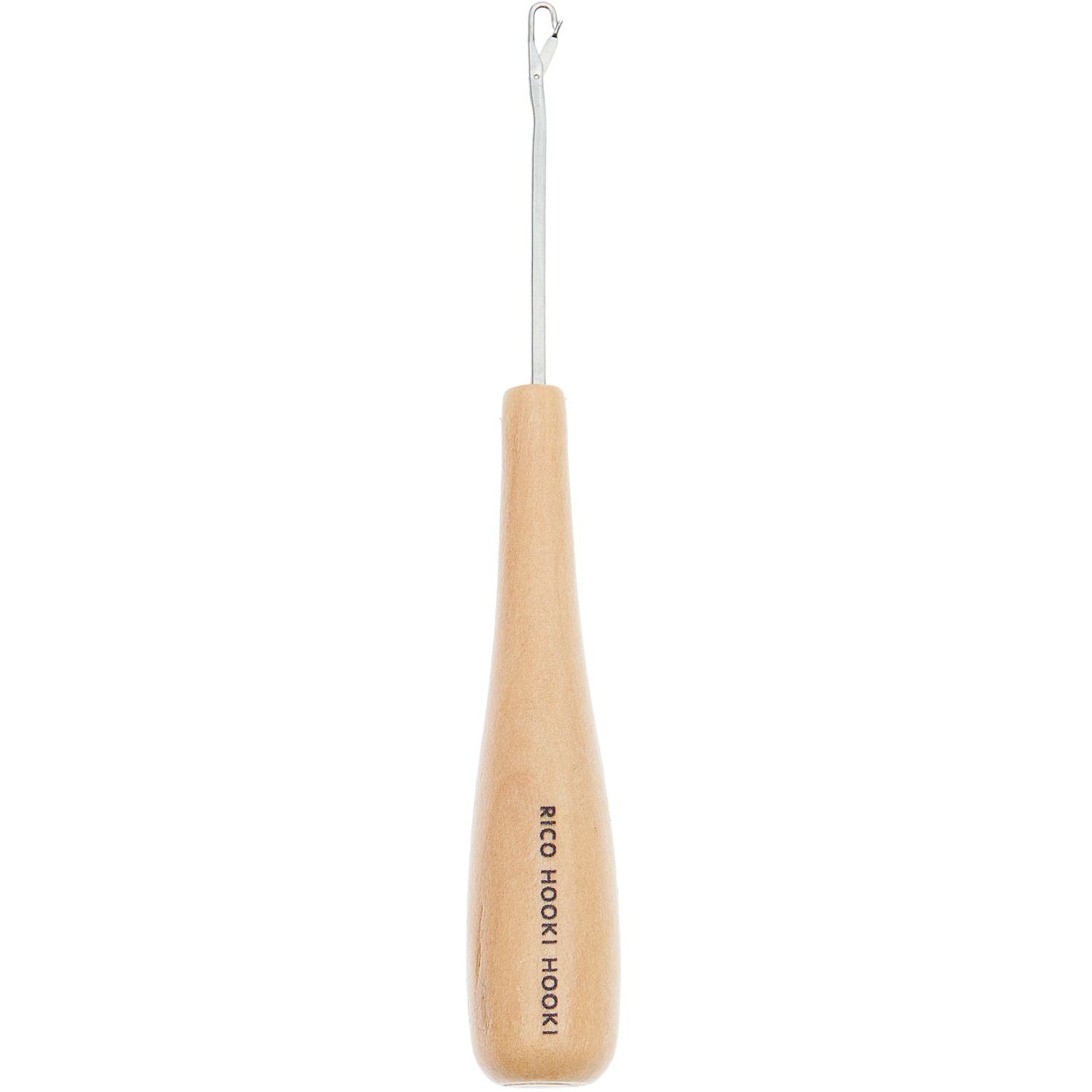 Rico Design Knüpfhaken, Holz (Buche) / Stahl, 10 cm, 3 mm, 1 Stk