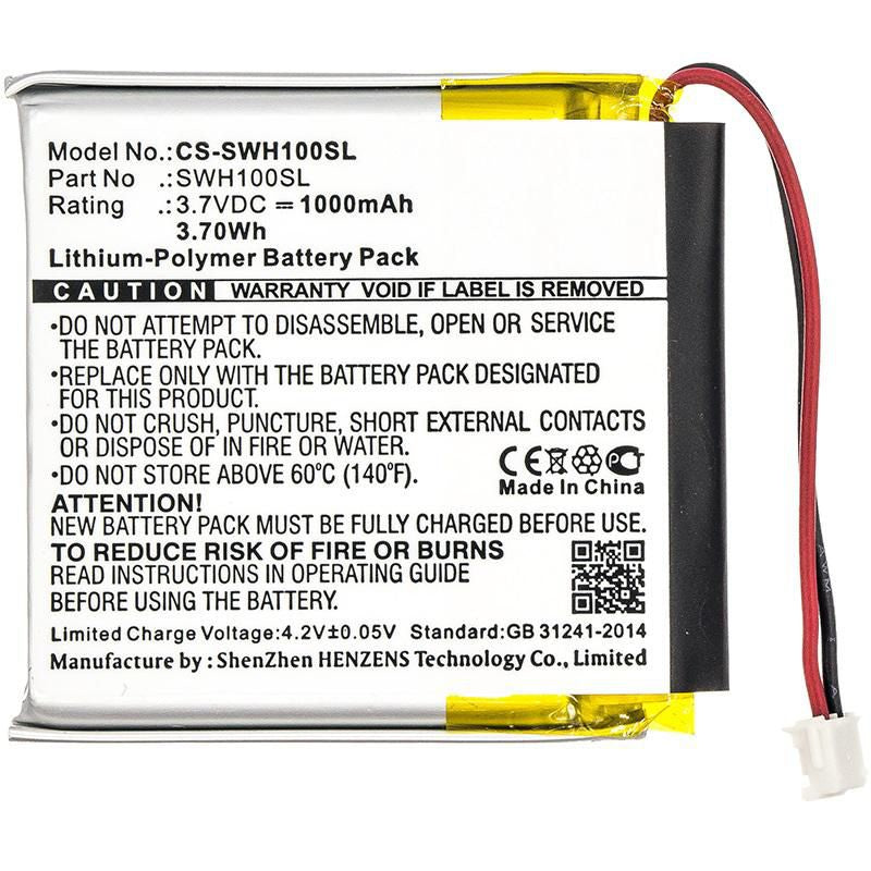 CoreParts Akku – für Sony Wireless Headset WH-1000xM3 – Li‑Ion, 3,7 V, 1000 mAh – schwarz