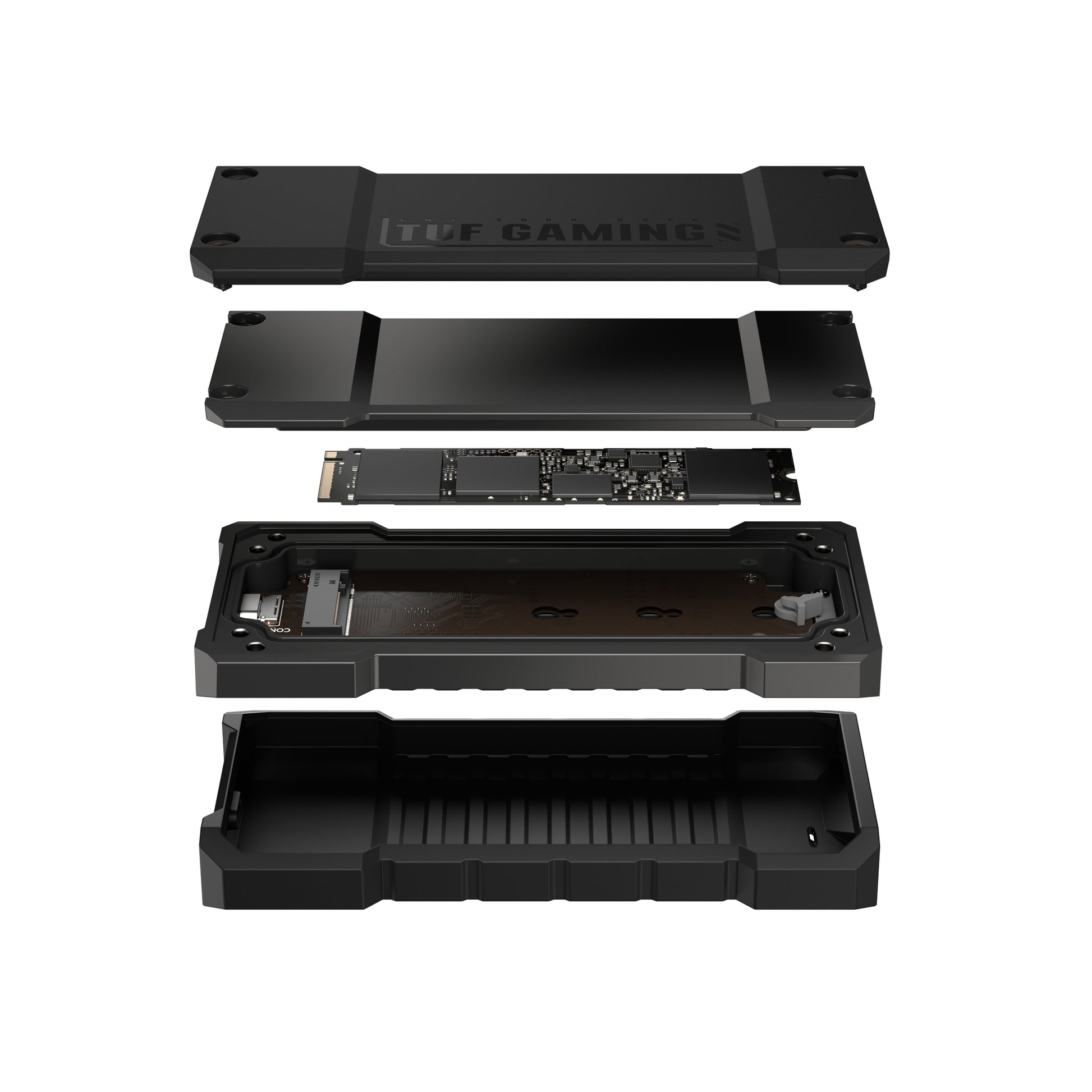 ASUS TUF Gaming A2 (ESD-T1W) – 1-Bay Desktop SSD-Gehäuse – für M.2 (PCIe/SATA)