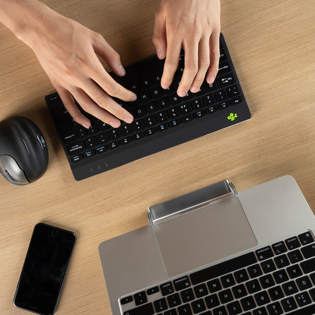 R-Go Tools Compact Break – Tastatur, kabellos (Bluetooth), ergonomisch