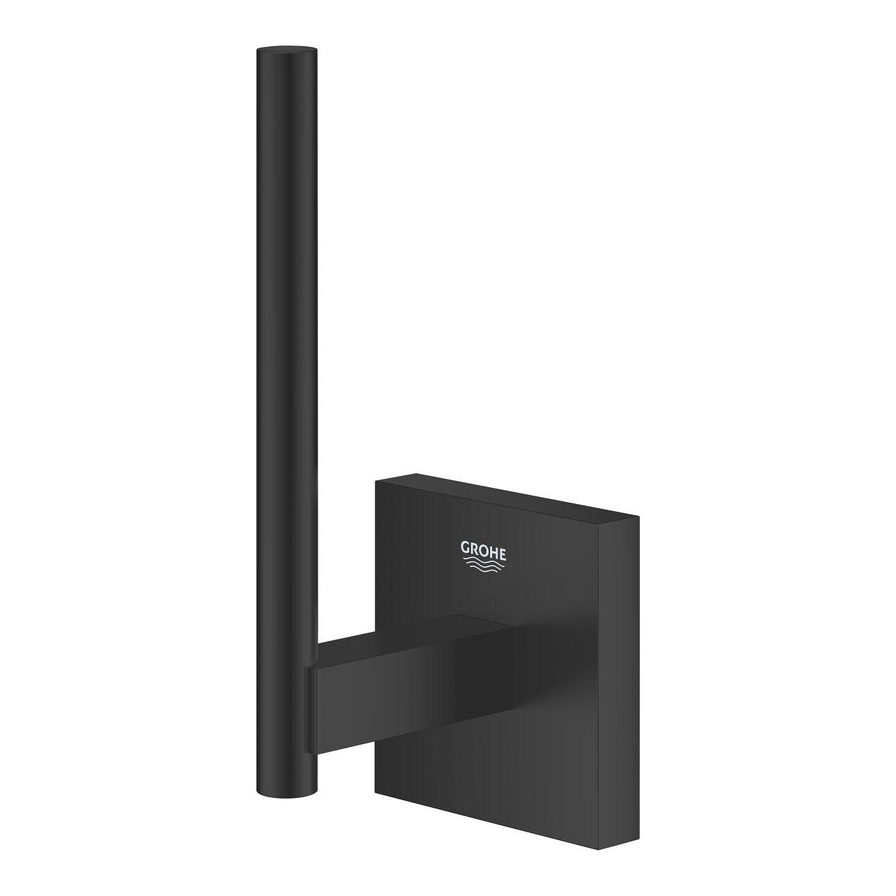 Grohe – Toilettenpapierhalter – Metall, Schwarz, Wandmontiert, Klebend, 5,4 × 19,2 × 13,4 cm