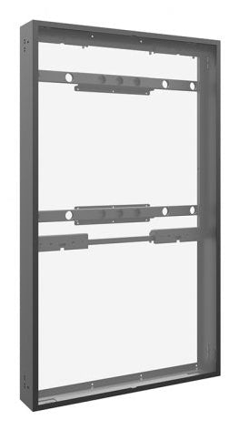 Hagor Cover-Set OH85 Display-Gehäuse – Portrait – für 85" TVs – Schwarz