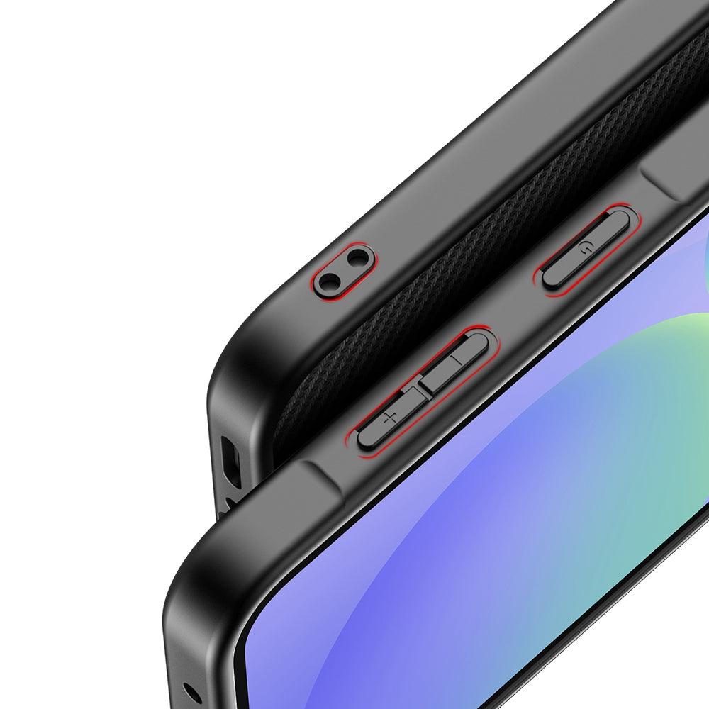 nevox StyleShell NYLO – Backcover – für Samsung Galaxy A37 5G, Nylon+TPU, Schwarz