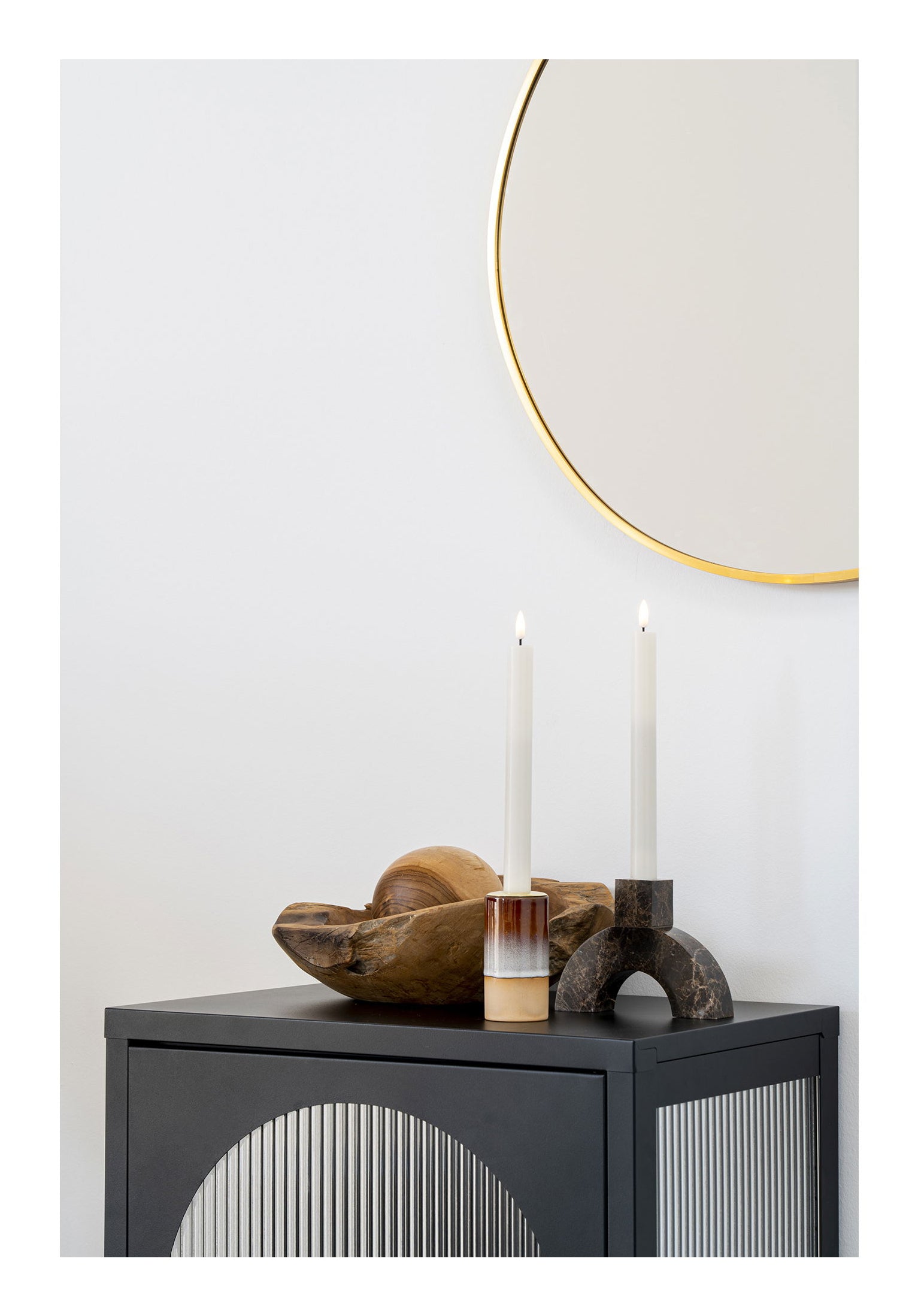 House Nordic Schale – Teakholz, Natur – Ø 30 × 10 cm