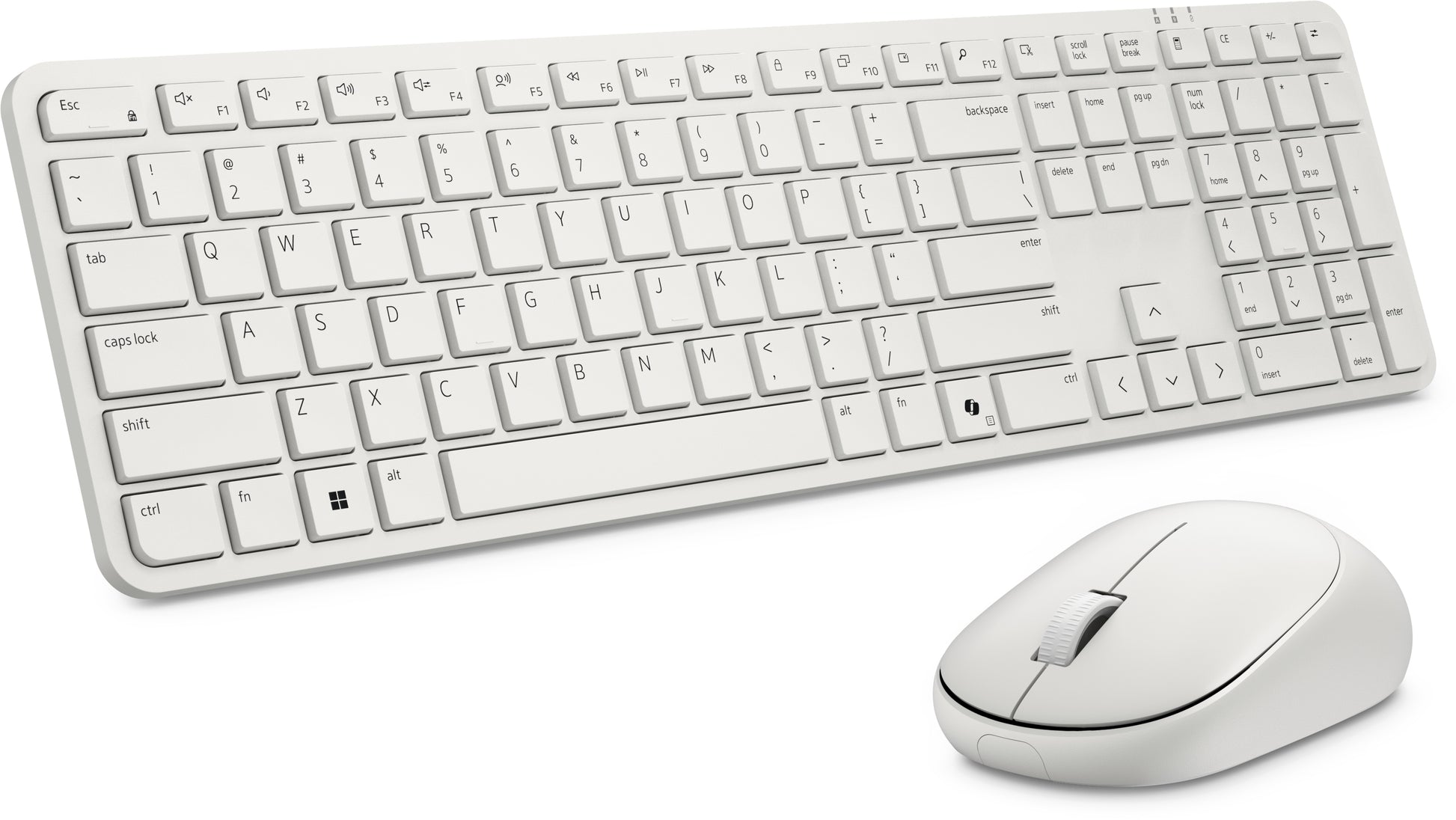 Dell Pro 5 KM526 – Tastatur- und Maus-Set – Membran – 2,4 GHz (USB-A Empfänger) – QWERTY (US-INT) – Weiss