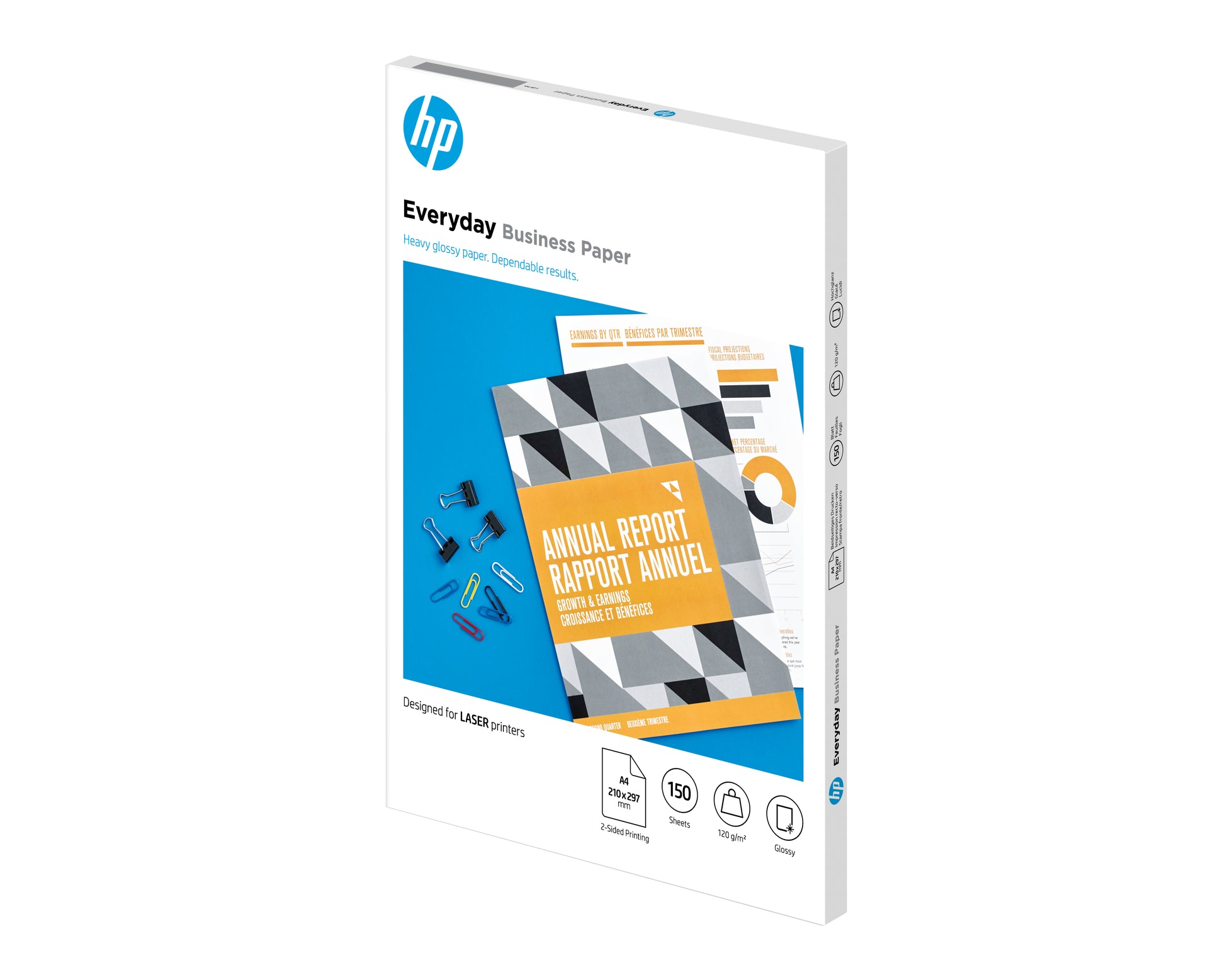 HP E-DAY Fotopapier – glänzend, A4, 120 g/m², 150 Blatt, FSC-zertifiziert – für LaserJet-Drucker