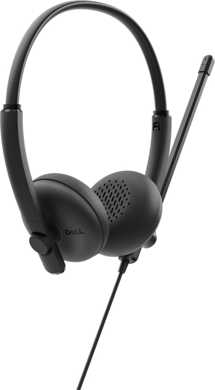 DELL WH125 Office-Headset – On-Ear, Stereo, Kabel (USB-C), Schwarz