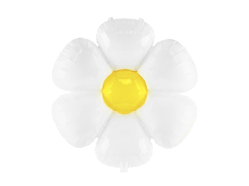 PartyDeco Folienballon Gänseblümchen – Gelb – 97 × 103 cm – 1 Stk