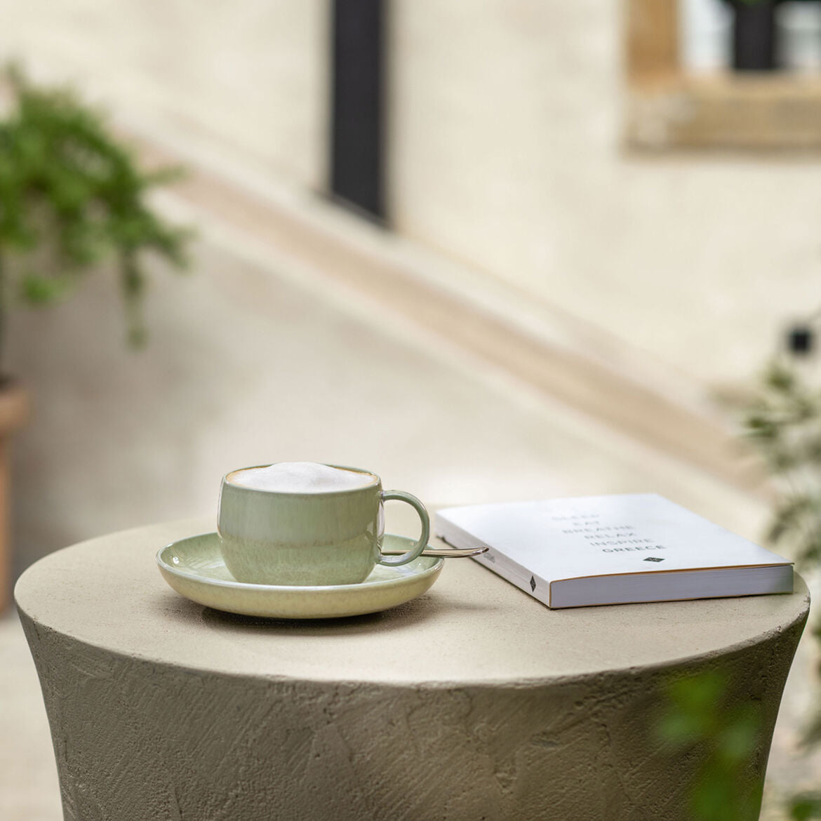 Villeroy & Boch Untertasse – Porzellan, grün, spülmaschinenfest, 6-teilig