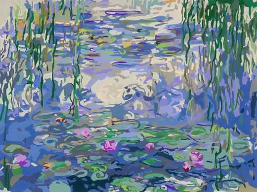 Ravensburger Malen-nach-Zahlen-Set – Monet Seerosen – 40 × 30 cm – ab 12 Jahren