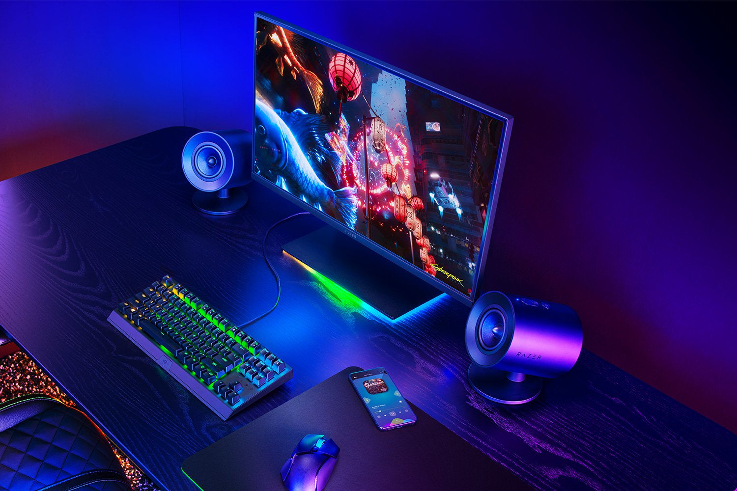 Razer Nommo V2 X, Paar – PC-Lautsprecher-Set – 2.0, THX, Bluetooth 5.0, USB-C, Schwarz