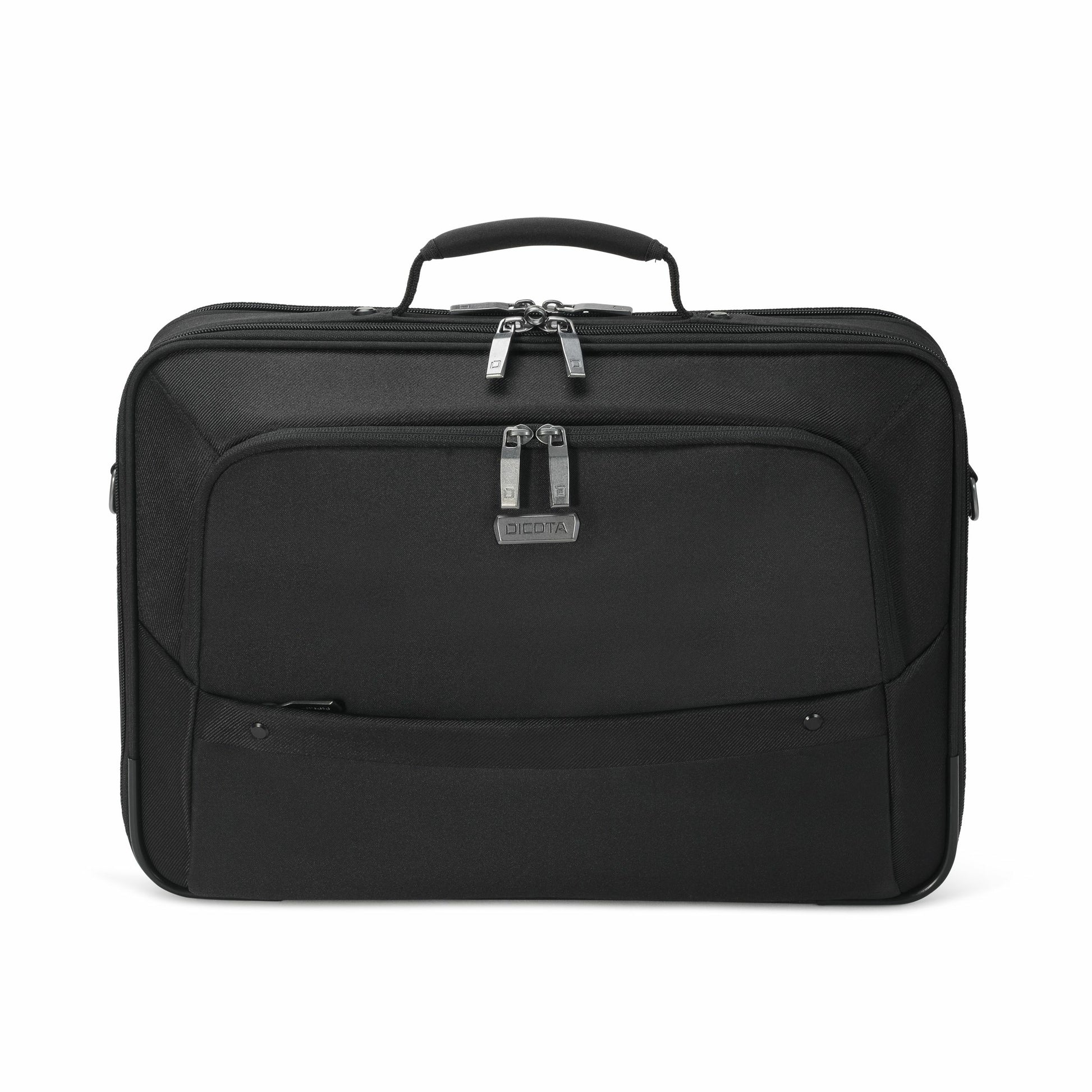 DICOTA ECO Multi Plus Select Notebook-Tasche für bis 15,6" – Trolley-Band, abnehmbarer Schultergurt – Schwarz