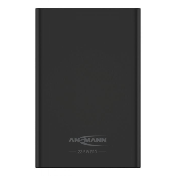 Ansmann PB222PD Powerbank 10'000 mAh – 22,5 W PD, 1× USB-C, 1× USB-A, schwarz