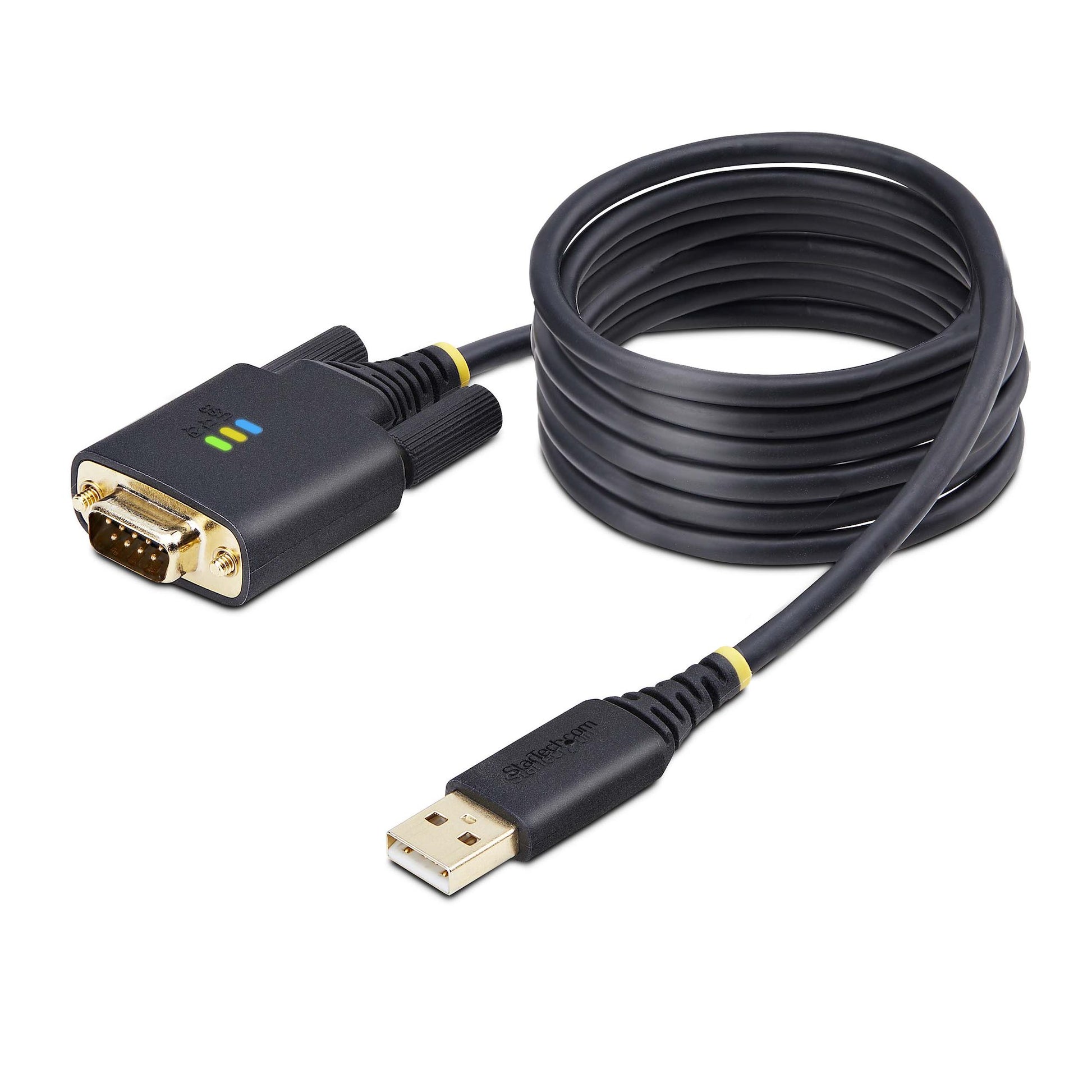 StarTech.com USB-A zu DB-9 (RS-232) Kabel – 921,6 Kbit/s, 2 m, für Windows/macOS/Linux – Schwarz