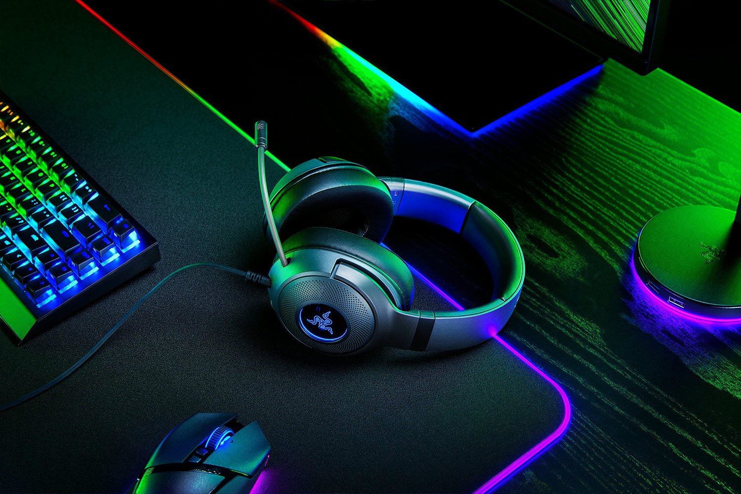 Razer Kraken V3 X Gaming-Headset – Over-Ear, Stereo, Kabel, USB-A, Schwarz