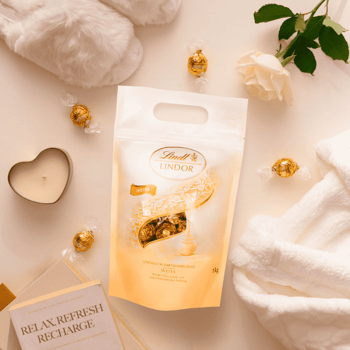 Lindt LINDOR Kugeln – Weiss, 1 kg