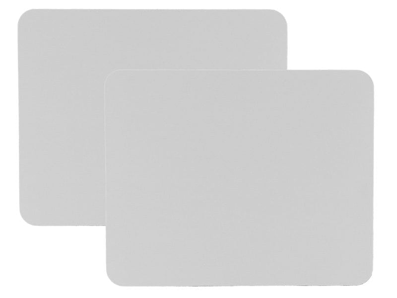 FTM Mauspad – Weiss – 218 × 180 mm – 2er-Pack