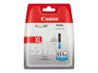 Canon Tintenpatrone CLI-551XL C, Cyan, XL, 695 Seiten, Original – für Tintenstrahldrucker/Multifunktionsgeräte