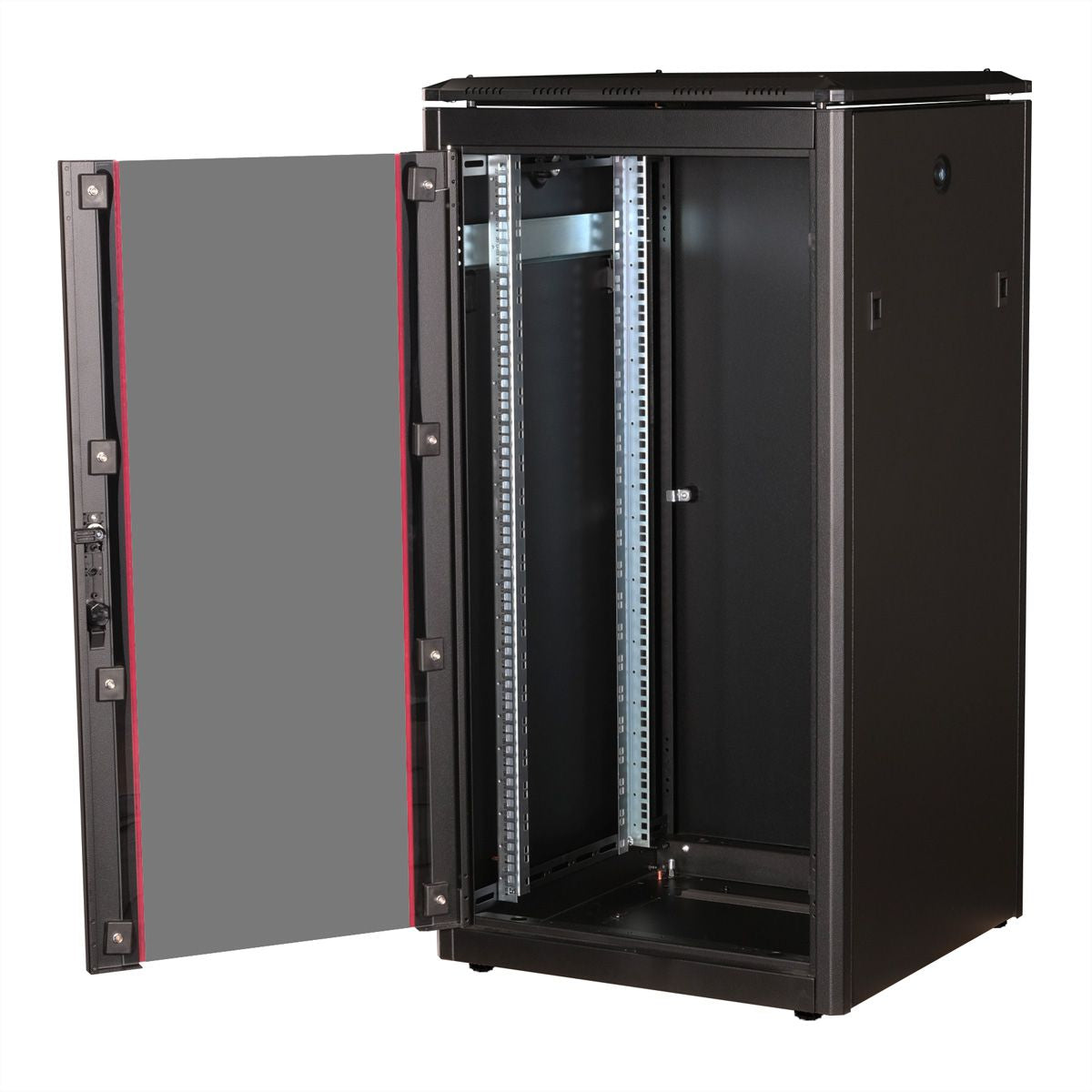 ROLINE Pro – 19" Netzwerkschrank 22U, IP20, abschliessbar, 600 × 600 × 1164 mm, schwarz, Stahl