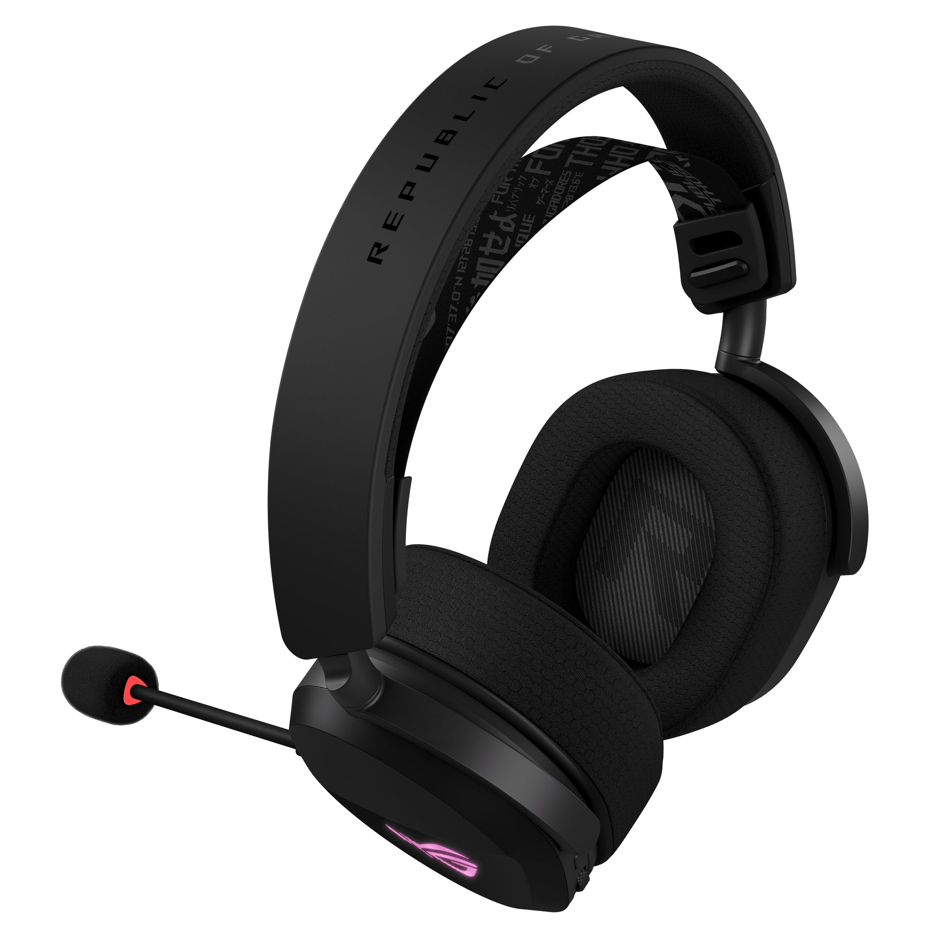 ASUS ROG Pelta Gaming-Headset – Over-Ear, Stereo, Kabel + BT, mit USB-C-Dongle, Schwarz