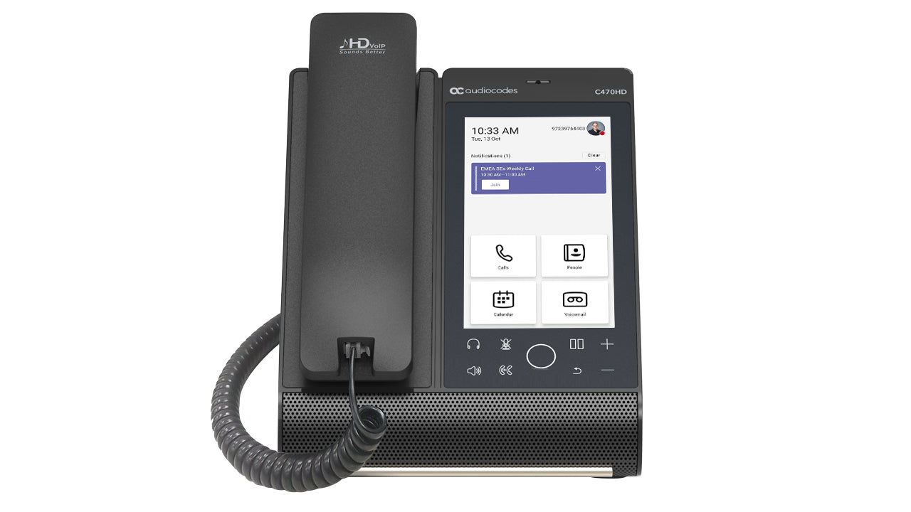 AudioCodes Total Touch – WLAN-Telefon (Handgerät), für Microsoft Teams