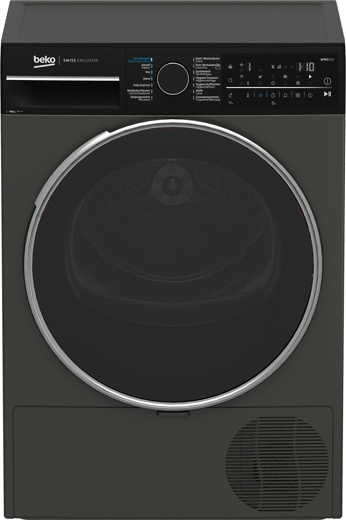 Beko Wäschetrockner TR520 – grau, 9 kg, Energieklasse C, 598 × 846 × 650 mm