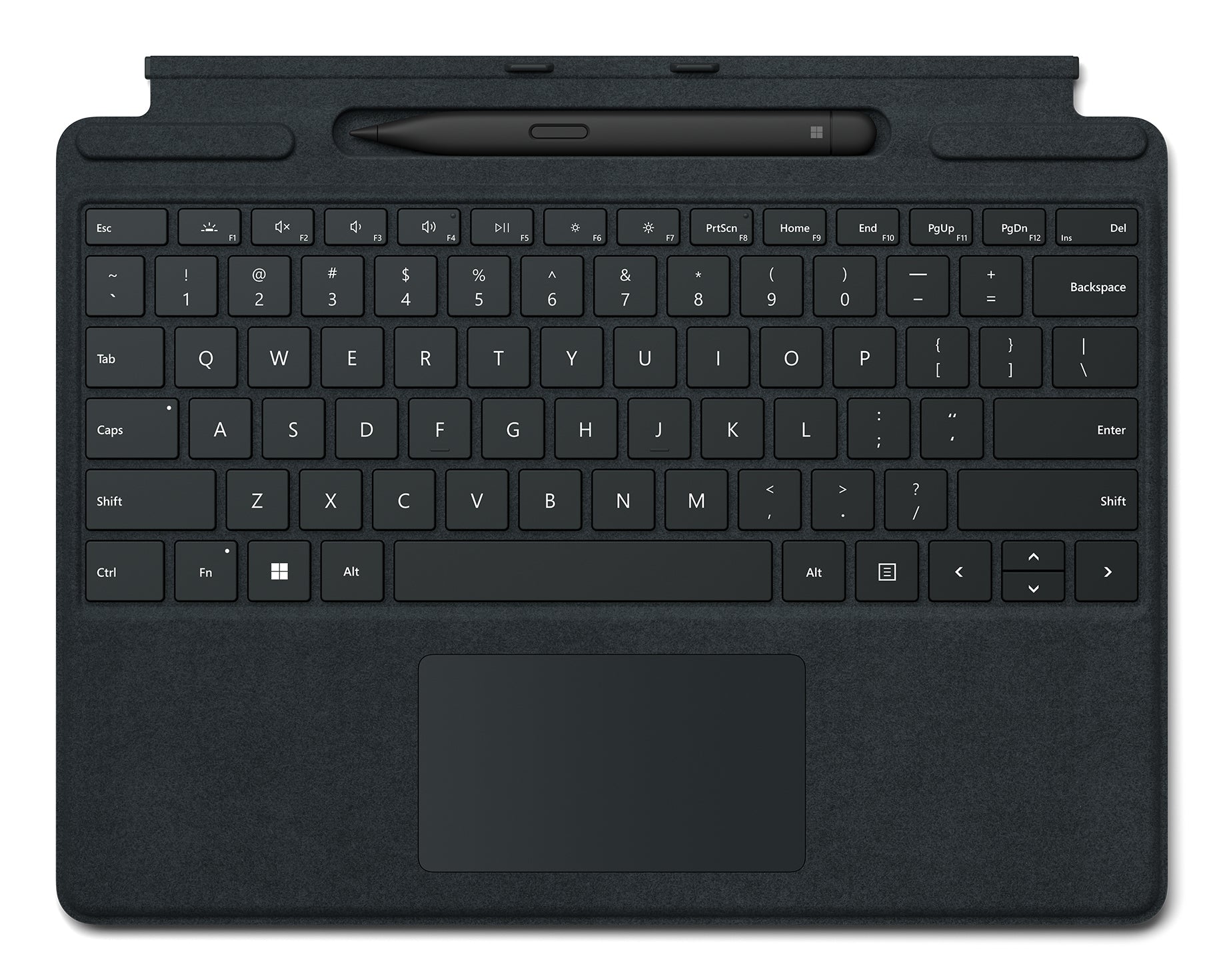 Microsoft Tastatur-Case für Surface Pro 8–10 und Surface Pro X – Smart Connector – mit Trackpad – Schwarz