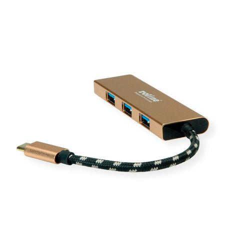 ROLINE GOLD USB-Hub – USB-C, 4× USB-A