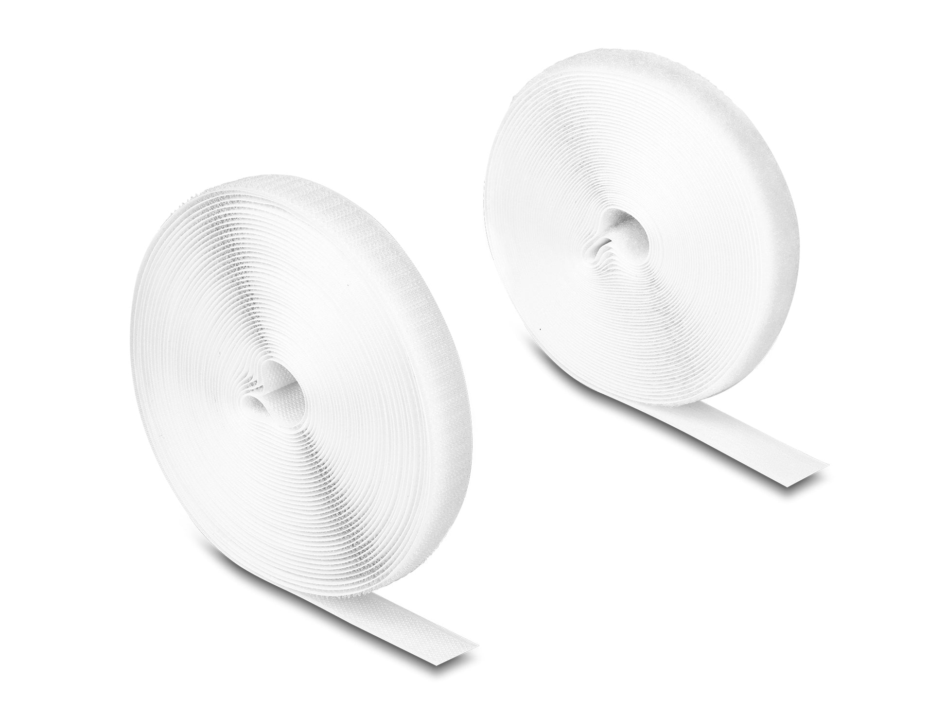 DeLOCK Klettband 10 m × 20 mm, weiss