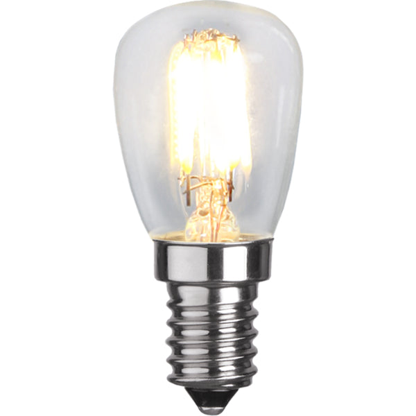 Star Trading LED-Leuchtmittel E14 ST26 – Warmweiss 2700 K, 250 lm, 2,8 W – IP44 – 10 Stk. – Transparent, Glas