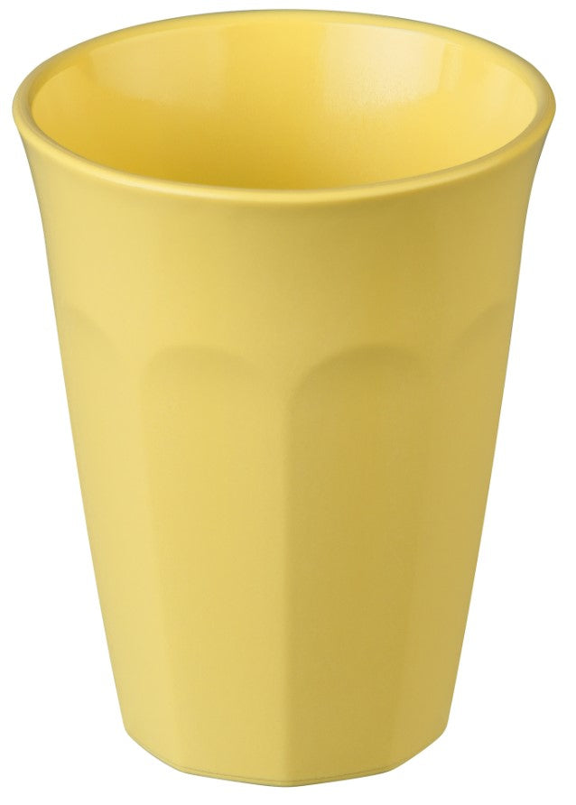 Koziol Becher NORA M – 300 ml, Ø 9,0 cm, Kunststoff (biozirkulär), Gelb, spülmaschinenfest