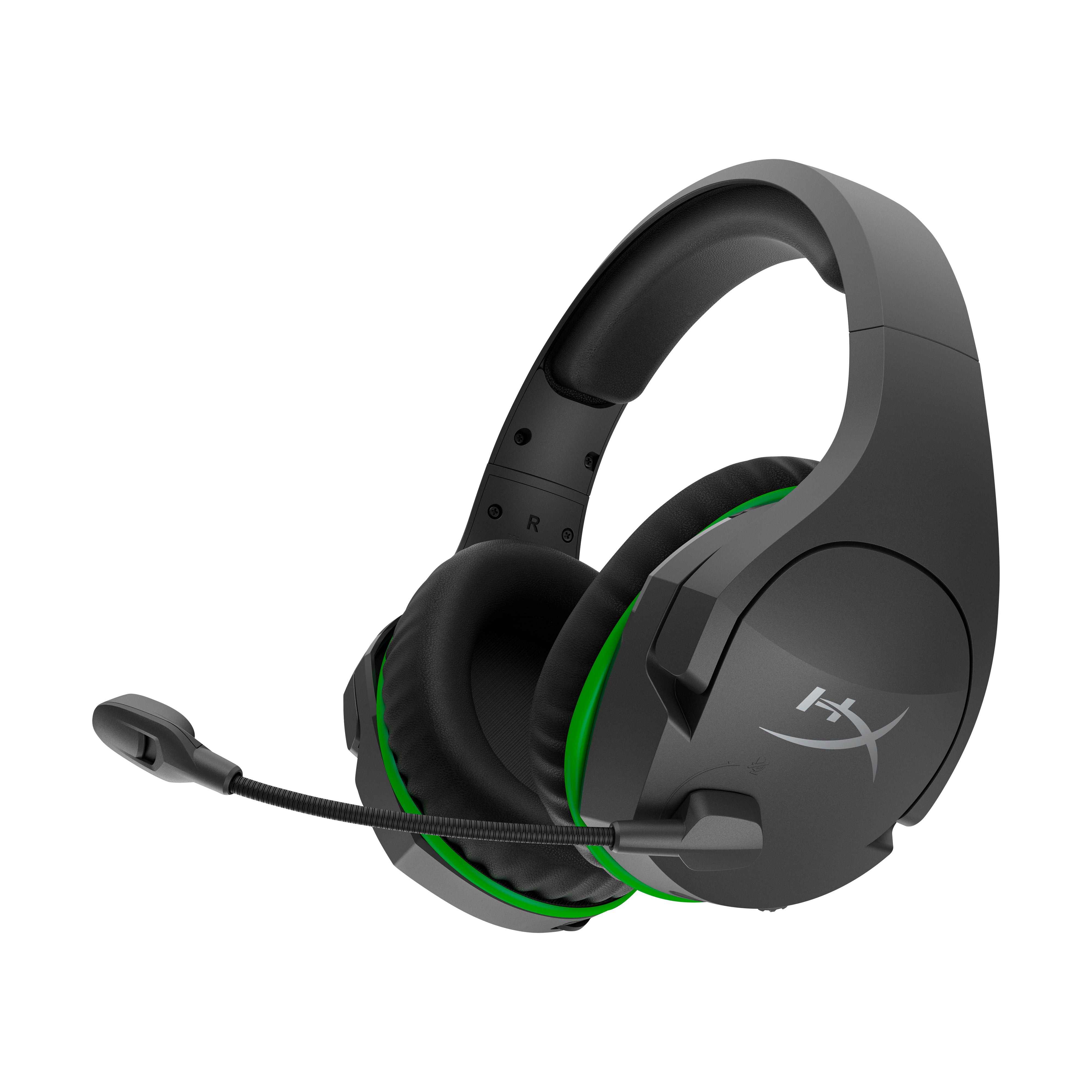 HyperX CloudX Stinger Gaming-Headset – On-Ear, Stereo, Kabel + BT, 3,5 mm Klinke, für Xbox, Schwarz/Grün
