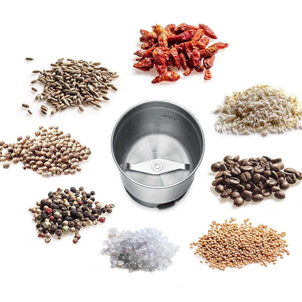 Rommelsbacher Kaffeemühle EGK250 – 70 g, Schlagmesser, 200 W – Schwarz/Edelstahl