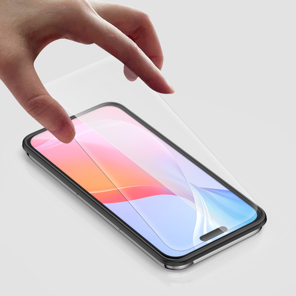 4smarts Displayschutz (Panzerglas), Case Friendly – für iPhone 16 – mit Applikator