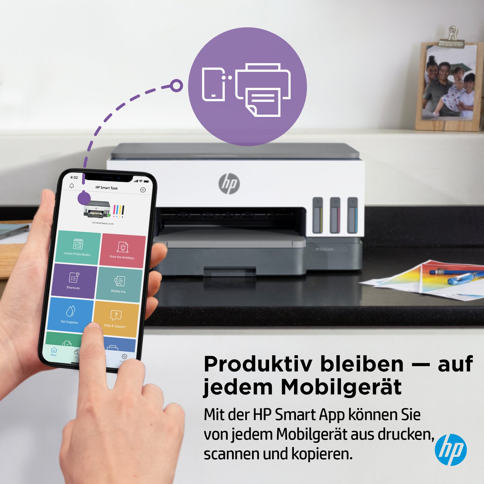 HP SMART TANK 7005 – Farbiger Tintenstrahl-MFP, 3-in-1 – 28 ppm S/W