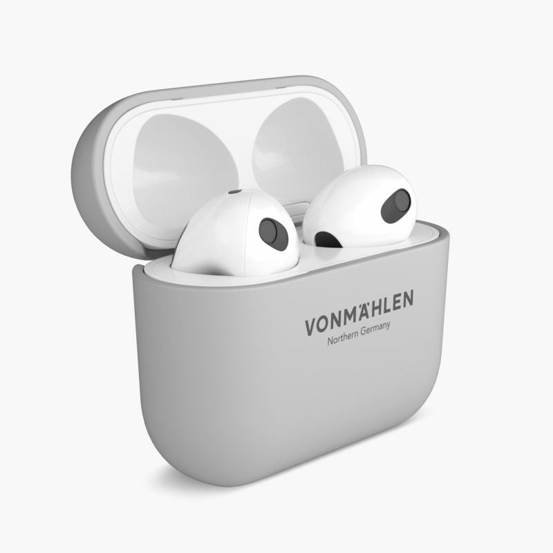 Vonmählen Thin Case APC00003 – Schutzhülle – für Apple AirPods (3. Generation) – fallbeständig – hellgrau