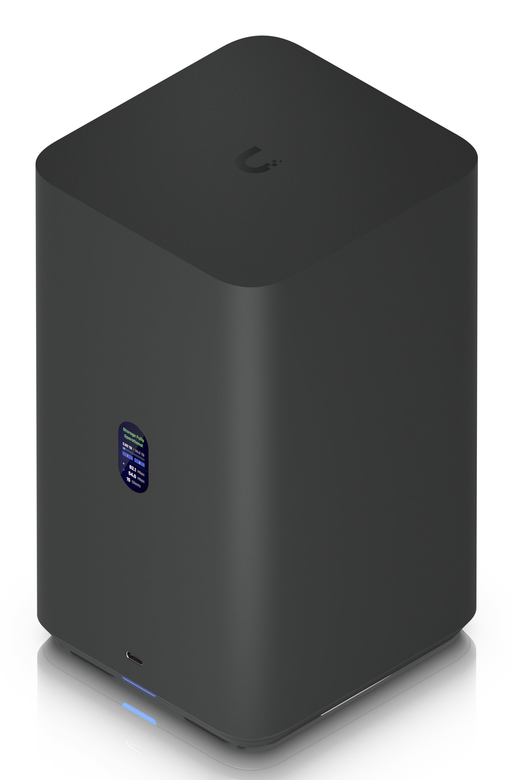 Ubiquiti UniFi Network Attached – 2-Bay Desktop NAS – ARM Cortex-A57 1,7 GHz, 4 GB RAM, 2,5GbE, für 3,5" HDD