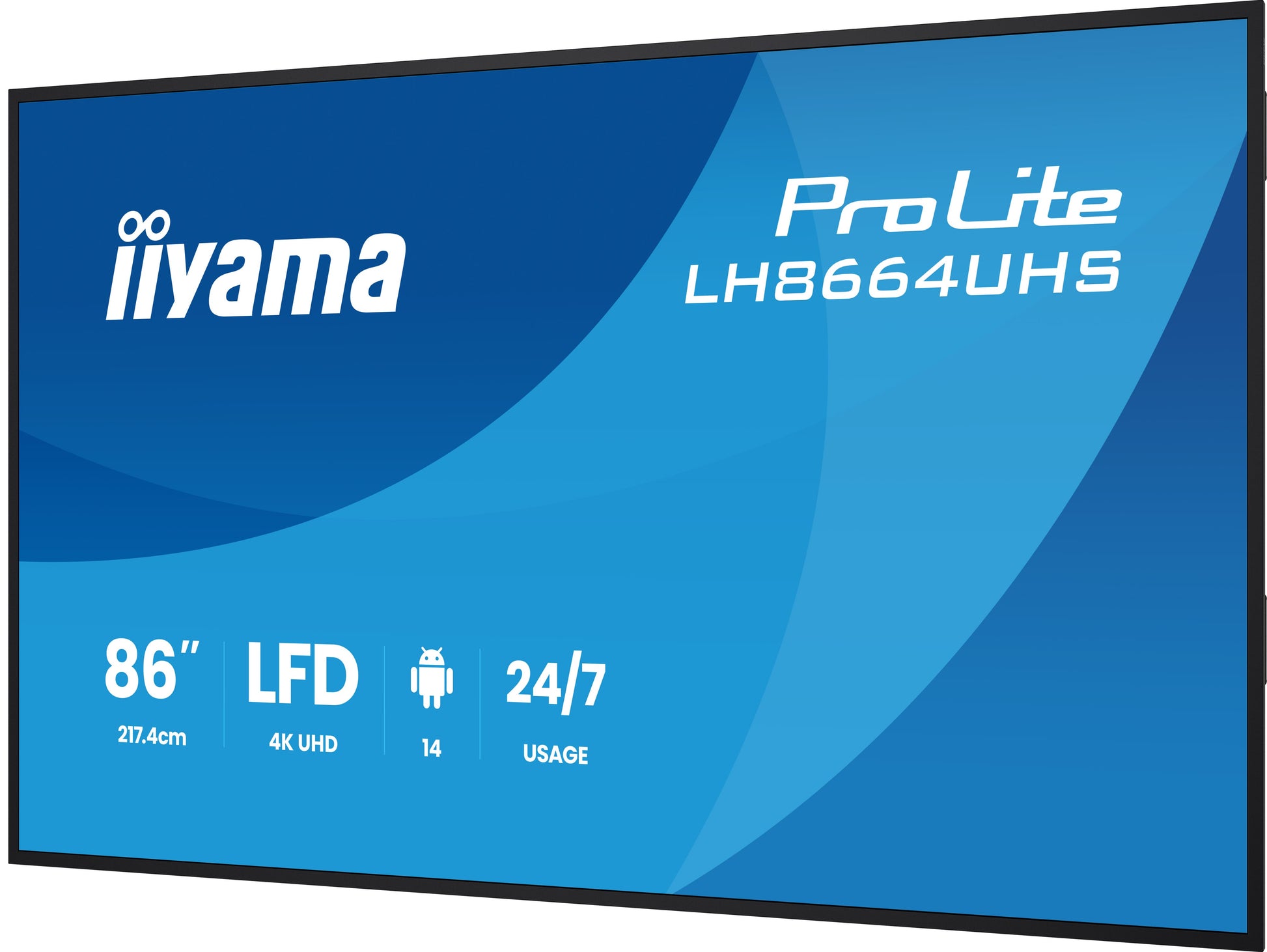 iiyama LH8664UHS-B3AG – 86", Ultra HD 4K, IPS