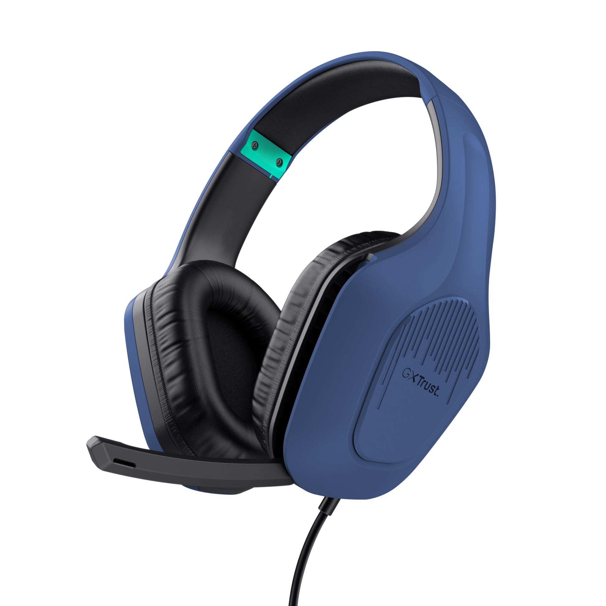 Trust GXT415 Zirox Gaming-Headset – On-Ear, Stereo, Kabelgebunden, 3,5 mm Klinke, Blau